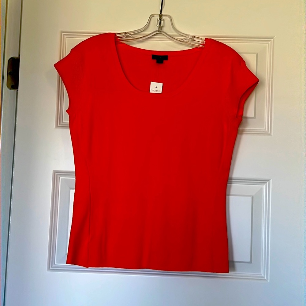 Ann Taylor orange sweater top